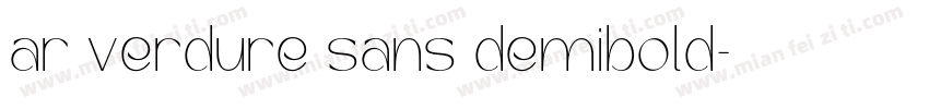 ar verdure sans demibold字体转换